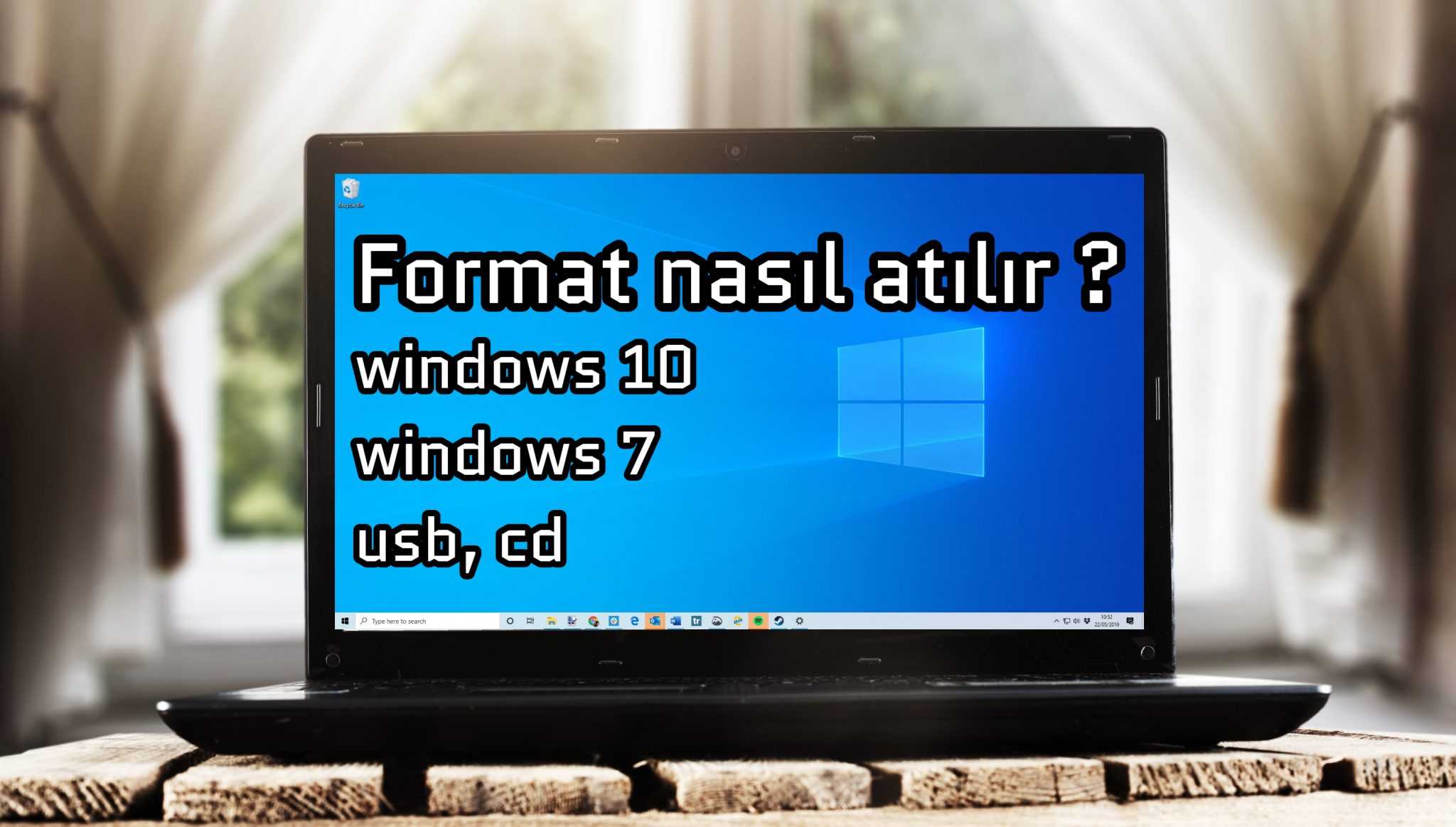 bilgisayara format nasıl atılır