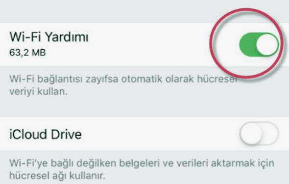 iphone wifi yardım nasıl açılır