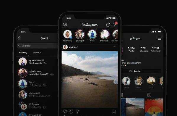 instagram dark mode