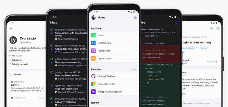 github mobil uygulaması
