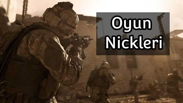 oyun nickleri 2020