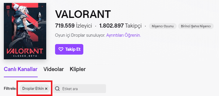 valorant twitch drop etkin