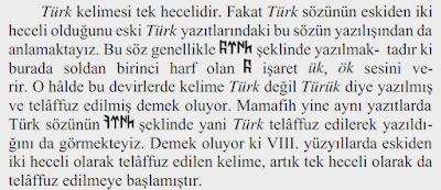 göktürkçe türk yazılışı
