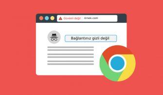 bağlantınız gizli değil hatası 2